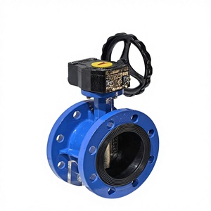 วาล์วปีกผีเสื้อแบบหน้าแปลนคู่ รุ่น Jinwei WL-01 ขนาด DN40-DN250  ทำจากเหล็กหล่อ  ควบคุมด้วยมือ  สำหรับน้ำและของเหลวทั่วไป - Product Image 2