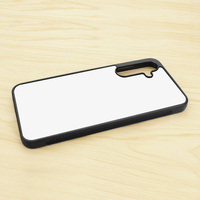 Coques de téléphone personnalisées en caoutchouc souple 2D par sublimation pour Galaxy A16, TPU noir avec insert métallique vierge pour Samsung A07/A17/A37/A27