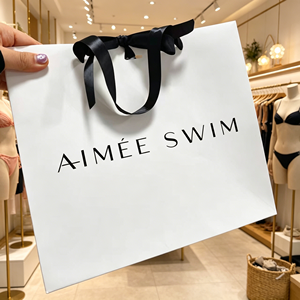 Custom Black UV Logo Printed <b>White</b> Paper <b>Bag</b> Clothing Packing Shopping <b>Bags</b> Boutique Gift <b>Bags</b> for <b>Small</b> Business - Product Image 5