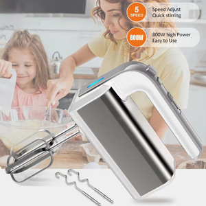 เครื่องตีไข่ไฟฟ้าแบบมือถือ สแตนเลส 220V มาตรฐานยุโรป พร้อมปุ่มปลดหัวตี สำหรับทำขนมเค้ก แป้ง เนย - Product Image 2