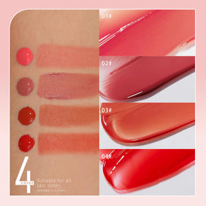 Rubor Líquido Mineral Cremoso de 4 Colores con Logotipo Personalizado al por Mayor, Rubor de Doble Uso para Mejillas y Labios, Maquillaje de Contorno con Efecto Bronceado - Product Image 4