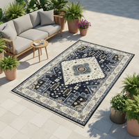 Tapis de maison en polyester imprimé numérique personnalisé 2026, antidérapant, en velours tendance