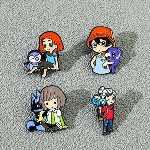 Meilleure vente classique dessin animé poche monstre métal artisanat Badge vêtements épinglettes sacs accessoires <span class=keywords><strong>Pokemon</strong></span> émail broches - Product Image 6