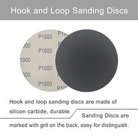 Disques de ponçage en carbure de silicium de 6 pouces, grain moyen, OEM, papier abrasif imperméable pour ponceuse orbitale aléatoire, longue durée de vie, haute performance