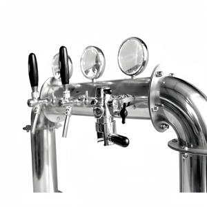 Enfriador de barriles de cerveza comercial de gran capacidad con 4 grifos, tipo torre, para eventos al aire libre, hoteles y bares - Product Image 3
