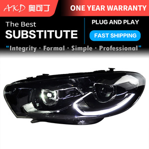 Phare de voiture pour <span class=keywords><strong>Scirocco</strong></span> R 2009 — 2017, feu anti-brouillard à LED <span class=keywords><strong>DRL</strong></span>, Signal clignotant, faisceau haut et bas, accessoires de projecteur - Product Image 6