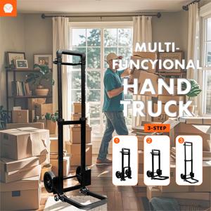 Chariot pliable industriel, chariot de courses pliable, chariots à main avec une grande capacité de charge - Product Image 4