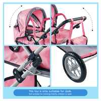 Poussette de poupée Dollri Starri, nouveau design 2022, grande poussette combinée avec berceau et sac de transport gratuit pour poupée de 5 ans