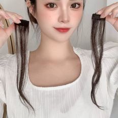 Parrucca naturale per capelli anteriori a forma di S con botto laterale 100% capelli vergini umani allungati da 14 a 40 pollici - Product Image 1