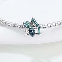 Breloque Gecko en Alliage Plaqué Argent, Changeant de Couleur selon la Température, Émail, Œil en Zircon Cubique, Unisexe, pour Bracelet, Collier, Bijoux DIY