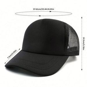 Casquette de sport OEM 5 panneaux en mousse et maille, style camionneur, avec logo personnalisé, motif, broderie 3D, impression par sublimation, pour le cyclisme et la mode - Product Image 3