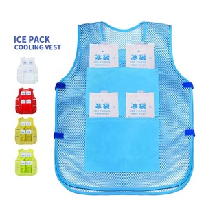 เสื้อกั๊กระบายความร้อนสำหรับผู้ชายผู้หญิงวัยรุ่นถุงน้ำแข็ง8ชิ้นเสื้อกั๊กเย็นแบบปรับได้ฤดูร้อนสำหรับวิ่งขี่จักรยานตกปลา - Product Image 1