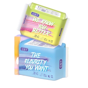 <span class=keywords><strong>Serviette</strong></span> <span class=keywords><strong>hygiénique</strong></span> ultra-fine en coton Red Secretary pour femmes, confortable, respirante, haute absorption, blocage de l'<span class=keywords><strong>eau</strong></span>, sans ailes - Product Image 1