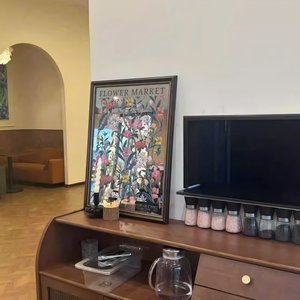 Espejo Decorativo Vintage Art Deco, Adorno Artístico Retro, Marco de Madera Hecho a Mano, para Boutique de Moda o Restaurante - Product Image 3