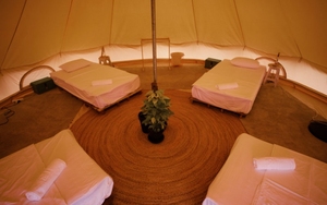 Tenda a Campana Personalizzata per <span class=keywords><strong>Glamping</strong></span> e Campeggio, 3m-7m, Impermeabile in Tela Oxford, Monostrato per Quattro Stagioni - Product Image 3