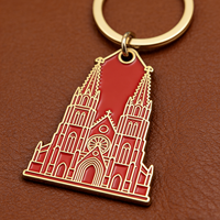 Porte-clés en métal écologique de haute qualité, souvenir mondial, logo personnalisé, alliage de zinc, promotion d'attractions touristiques, commémoratif