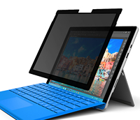 Écran de confidentialité pour ordinateur portable avec cadre adhésif amovible et lavable, Installation facile, filtre pour Microsoft Surface Pro 4 5 6 7
