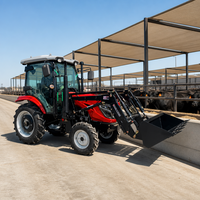 Tracteur 4x4 dynamique de 120 CV avec cabine climatisée, système hydraulique robuste et levage haute performance pour l'agriculture – Idéal pour le travail actuel