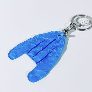 Acrylic Swimming Pool Keychain Backpack Pendant Small Gift DIY Creative Pendant <b>Key</b> Tag with Water Ripple - Product Image 5