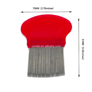 Peigne à poux de tête de protection des cheveux à prix raisonnable élimination physique des poux et des lentes peigne à puces en acier inoxydable sans lentes - Product Image 2