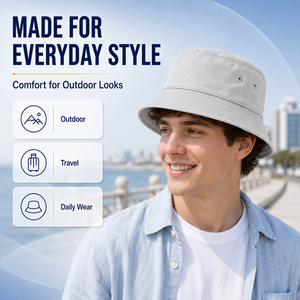 Chapeau Bob pour Concerts et Festivals, Vente <span class=keywords><strong>en</strong></span> Gros, Logo Personnalisé, Séchage Rapide, Protection Solaire UPF 50, Casquette pour Événements Musicaux <span class=keywords><strong>en</strong></span> Plein Air, OEM ODM - Product Image 3