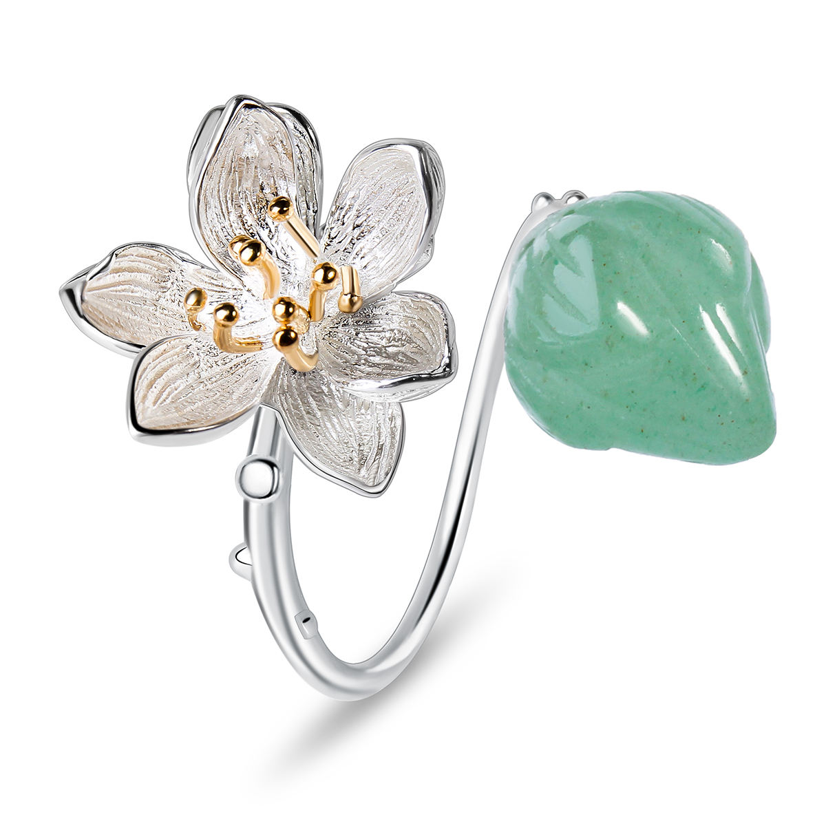 Lotus Fun Design Custom Handmade Women Supplies Natural Aventurine