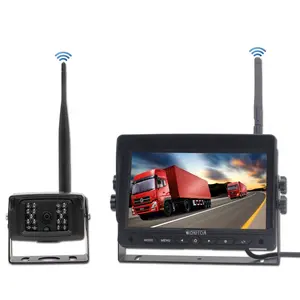 Kit de caméra de recul sans fil pour voiture, système de surveillance pour camion/remorque, écran 7 pouces, 2.4G