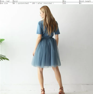 Midi Femmes Puffy Mesh <span class=keywords><strong>Jupon</strong></span> Lolita Jupe 5 Couches Jupe Femmes Mode Tulle Jupes Taille Haute Plissée <span class=keywords><strong>Tutu</strong></span> - Product Image 2