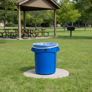 Sacs poubelles transparents en PEHD à fond scellé, doublures de poubelle robustes sans noyau en rouleau, 7-10 gallons, 12-16 gallons, 20-30 gallons - Product Image 1