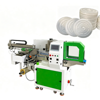 Machine d'emballage et de scellage numérique semi-automatique pour couvercles de gobelets jetables compostables en PLA, emballage en bande/film