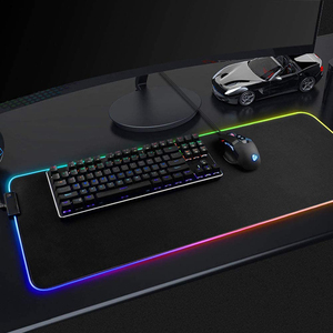 ゲーミングマウスパッドカスタム大型拡張ゲーマーLEDマウスマット、天然ゴム製バックライト付きRGBコンピューターマウスパッド付き - Product Image 5