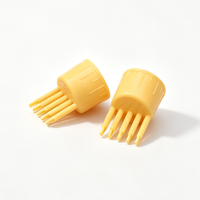 Capuchon applicateur de teinture capillaire en plastique de 20 mm, couleur personnalisée, pour huiles essentielles et essences de croissance, avec pointe massante à distribution supérieure pour soins capillaires