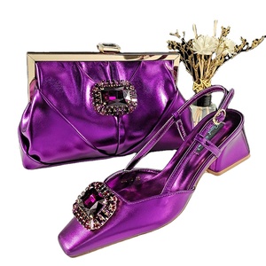 Bella africana signore <span class=keywords><strong>scarpe</strong></span> da festa e borsa di corrispondenza italiana all'ingrosso scarpa e borsa Set per la festa di nozze delle donne - Product Image 3