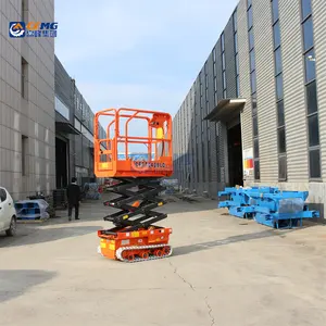 4.5m 3.5m 200kg load mobile non marking crawler mini small hydraulic electric hydraulic automatic one man lift for sale