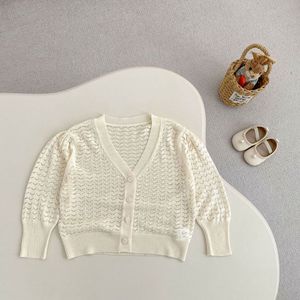 Engepapa <span class=keywords><strong>Giacca</strong></span> Estiva per <span class=keywords><strong>Bambina</strong></span>, Maglia Protettiva Solare, <span class=keywords><strong>Camicia</strong></span> Climatizzata per Bambino, Cappotto in Maglia Traforata per Neonato, Abbigliamento Sottile a Maniche Lunghe per Neonati - Product Image 4