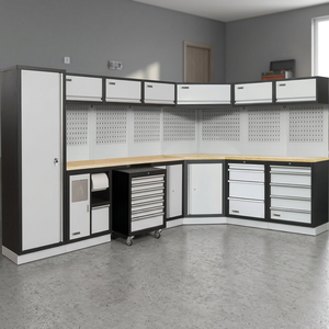 Meubles de bureau modulaires Fervi A007H Étagères de garage - 3500x2250x2000mm 540kg Solution de stockage robuste - Product Image 3