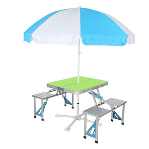 Taille personnalisée et Mobilier D'extérieur <span class=keywords><strong>table</strong></span> Pliable nouveau design Pliant En Pique-Nique de Camping Avec 4 Sièges - Product Image 2