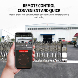 필리핀 야외 자동 슬라이딩 차고 스테인리스 스틸 전동 개폐식 게이트 무선 리모컨 포함 - Product Image 3