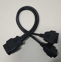 16-Pin OBD II 1-zu-2 Verlängerungskabel OBD2 OBD Stecker auf Buchse Automotive Elektronik-Kabelkonfektion