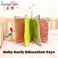 Libro de tela preescolar Juguete educativo temprano Juego de iluminación cognitiva lavable para bebés para niños pequeños