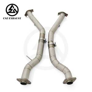 Tubo de Escape CSZ de Alta Calidad para Jeep Grand Cherokee <span class=keywords><strong>SRT8</strong></span> 6.4L, Tubo Intermedio de Alto Rendimiento con Flujo Libre y Protector Térmico - Product Image 2