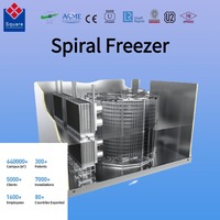 Équipement de congélation en spirale SQUARE, nouvelle conception, machine de congélation rapide, certification CE pour les aliments surgelés