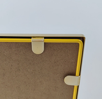 Dessus de table Miroir de maquillage encadré en métal