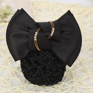 Venta al por mayor Gran bowknot red bolsillo pinza de pelo para las mujeres <span class=keywords><strong>trabajo</strong></span> profesional pinza de pelo Banco Hotel Hospital enfermera <span class=keywords><strong>trabajo</strong></span> uso - Product Image 5