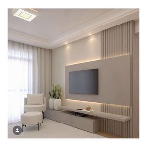 ACE Support de téléviseur moderne Ensemble de tables basses Meuble mural de salon Meuble <span class=keywords><strong>TV</strong></span> moderne en bois massif - Product Image 3