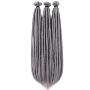 22 Inches Hand Made Dread Locks Crochet Dreadlocks Braids Reggae <strong>Faux</strong> <strong>Locs</strong> Hair - Product Image 3