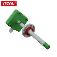 Temperature Humidity Sensor OEM ABS 4-20mA 5V 10V Duct Mounted IP65 OLED Display Air Velocity Transmitter for Air Pipeline