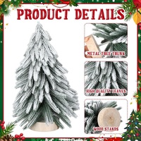 Décorations de Noël Fond en bois Petits ornements d'arbre de Noël Floqué Mini cèdre Arbre Arbre Noel Arvore Natal Arbol Navidad
