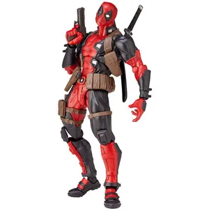 Anime Yamaguchi Series #001 Dead Pool Red Action Figure Detpool PVC Toys S.H. Figuarts Deadpooled