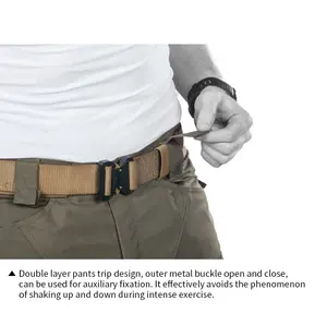 SIVI-Pantalones tácticos Milti pocket para hombre, ropa de nailon marrón, multibolsa, Cargo, resistente al desgaste